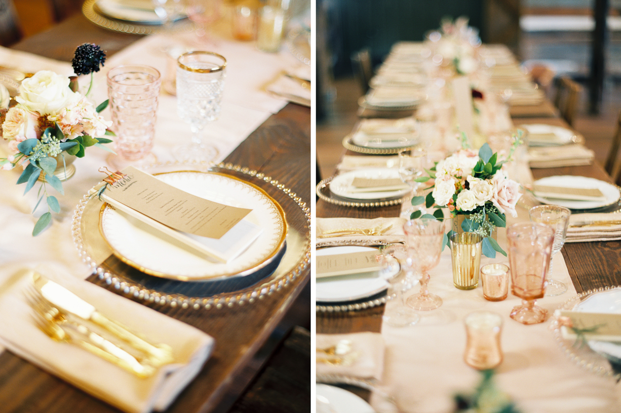 luxury table settings at Vinewood Plantation Wedding in Newnan GA