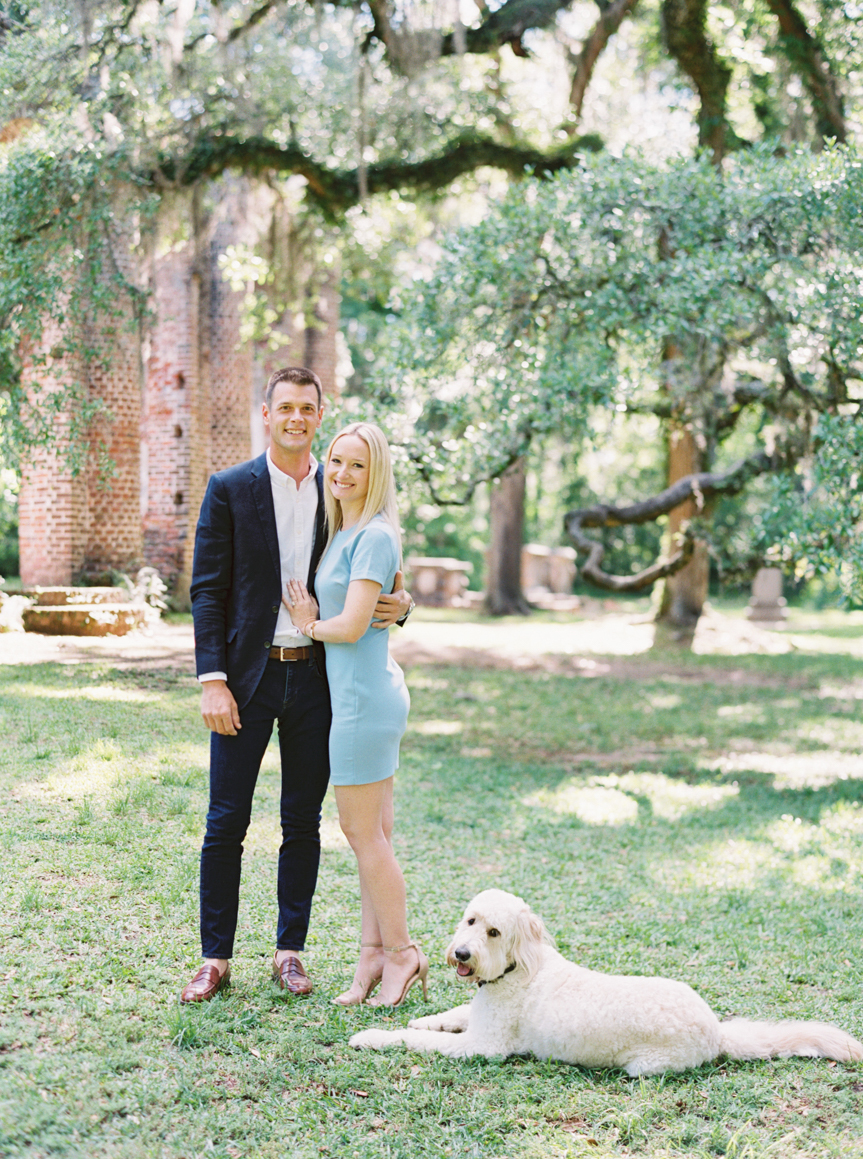 Engagement Session at Old Sheldon Church Ruins