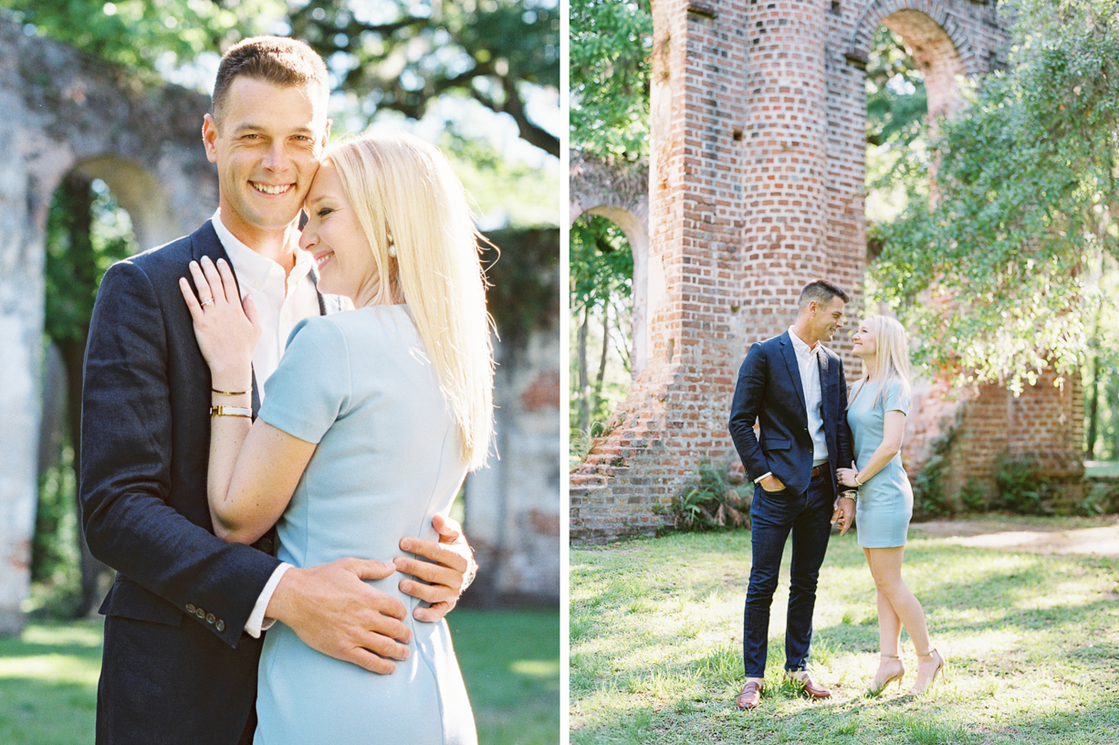Engagement Session at Old Sheldon Church Ruins