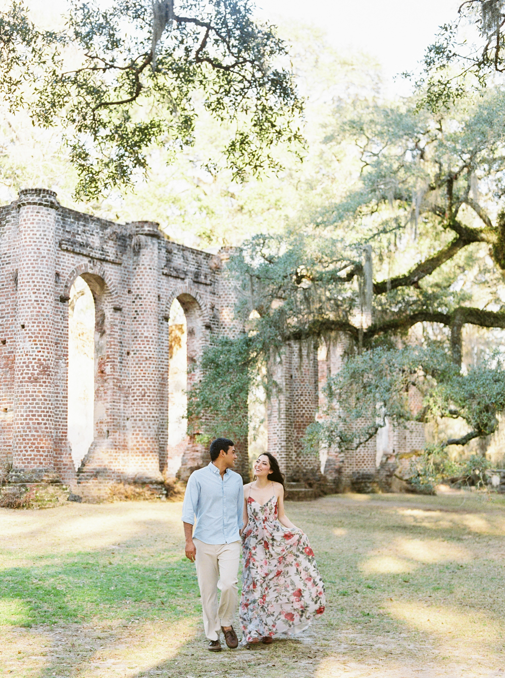 Old Sheldon Church Ruins Engagement Photography