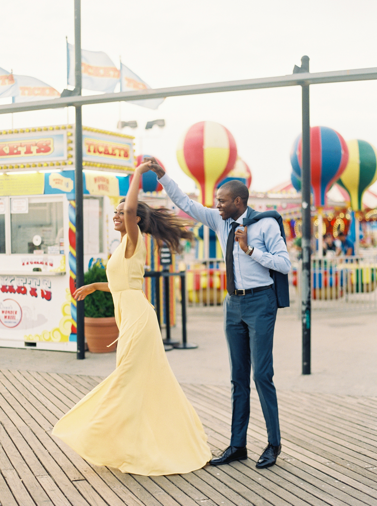 Coney Island NYC engagement session