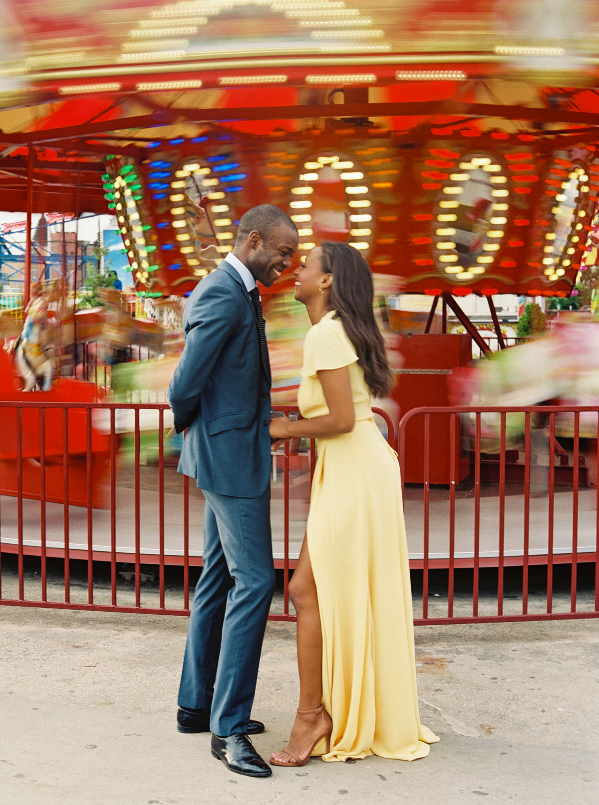 NYC engagement session at Coney Island