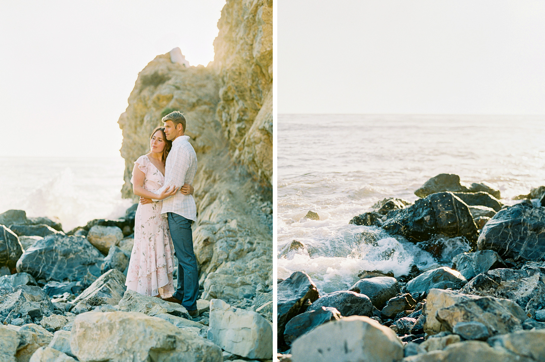 California seaside engagement photography session