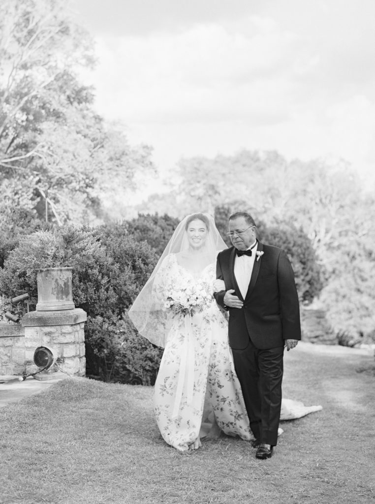 Cheekwood Gardens and Estate Wedding Nashville Fine Art Film Wedding Photographer Kati Rosado Monique Lhuillier Tuileries Floral Wedding Dress