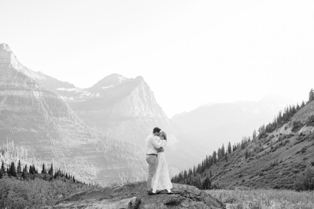 Glacier National Park Engagement Photos, Going to the Sun Road, Montana Wedding Photographer