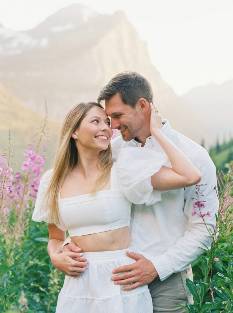 Glacier National Park Engagement Photos, Going to the Sun Road, Montana Wedding Photographer