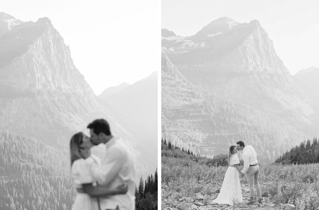 Glacier National Park Engagement Photos, Going to the Sun Road, Montana Wedding Photographer