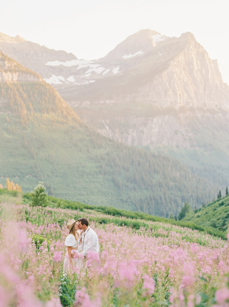 Glacier National Park Engagement Photos, Going to the Sun Road, Montana Wedding Photographer