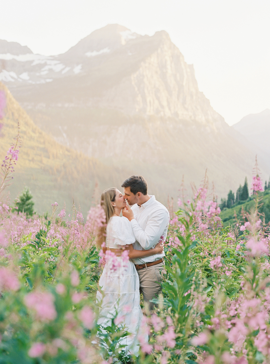 Glacier National Park Engagement Photos, Going to the Sun Road, Montana Wedding Photographer