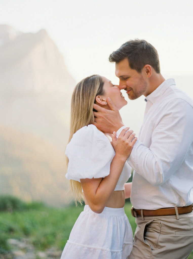 Glacier National Park Engagement Photos, Going to the Sun Road, Montana Wedding Photographer